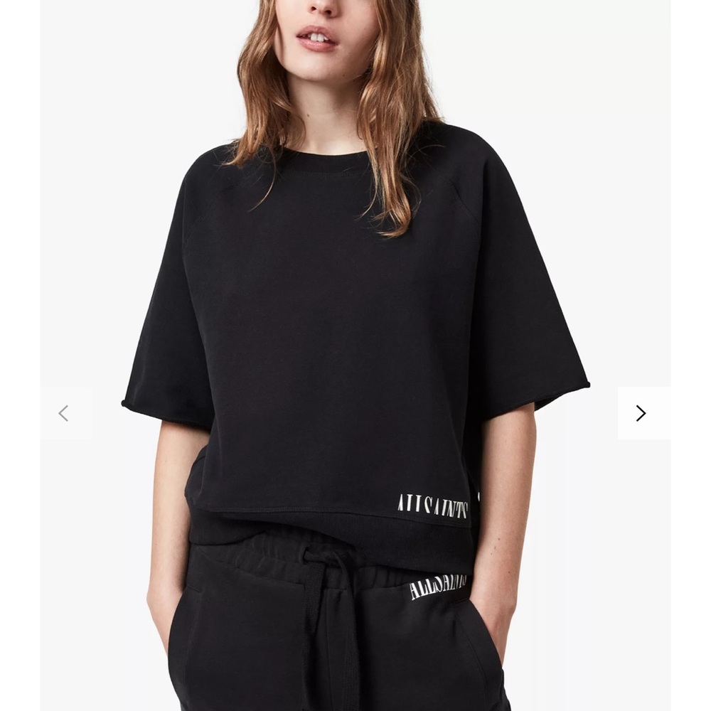 AllSaints Lila short sleeve sweat top